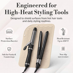 Milaya Beauty folded mat packed for travel and compact storage