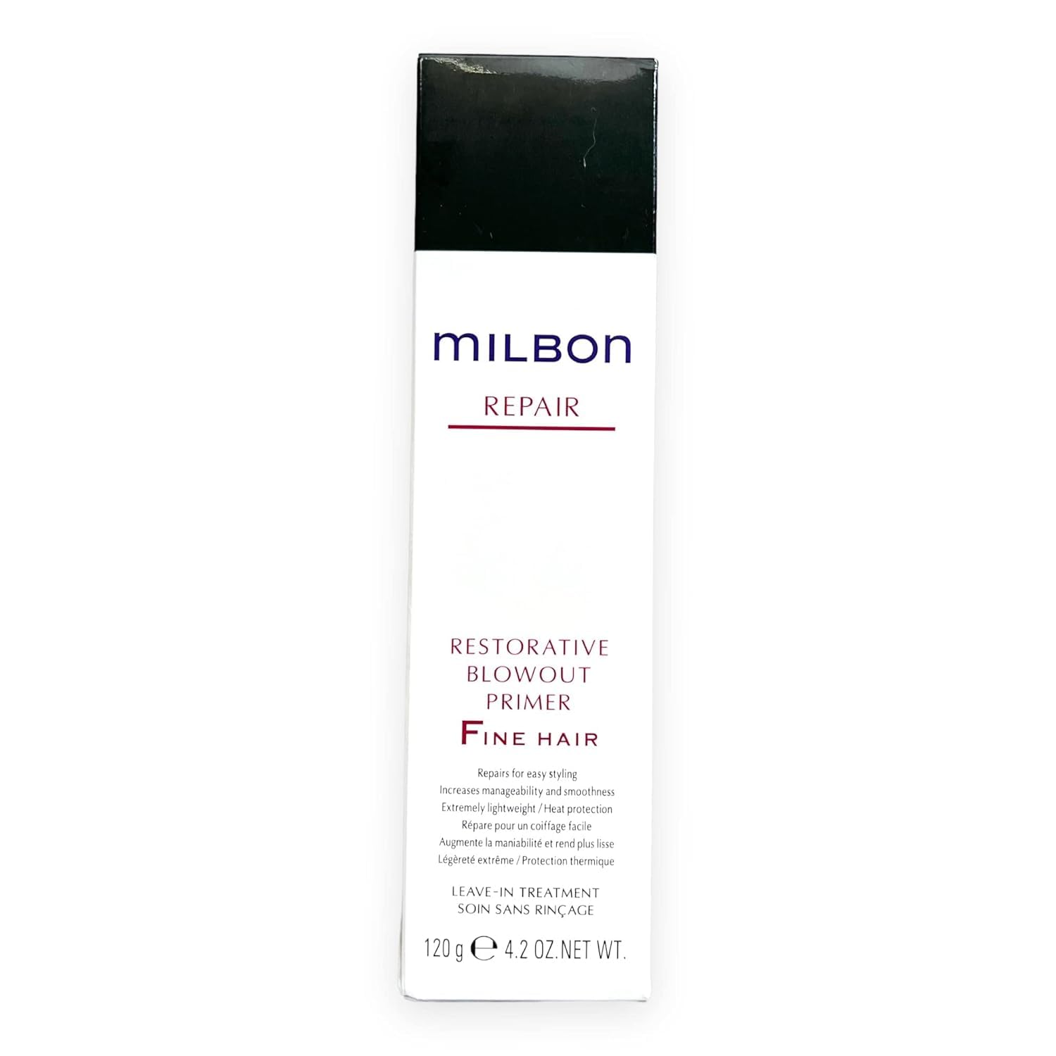 Milbon primer applied to palm for easy distribution benefit