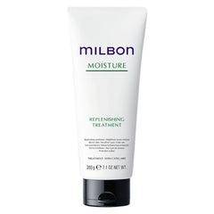 Milbon conditioner cream texture close-up illustrating smooth consistency and moisturizing benefit