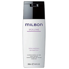 Milbon volumizing shampoo front packaging showing product and size for shelf appeal