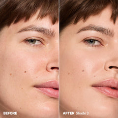 Milk Makeup application with fingers demonstrating seamless blend and glow