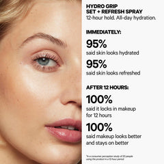 Milk Makeup close-up of fine mist spray, demonstrates even application and lightweight feel