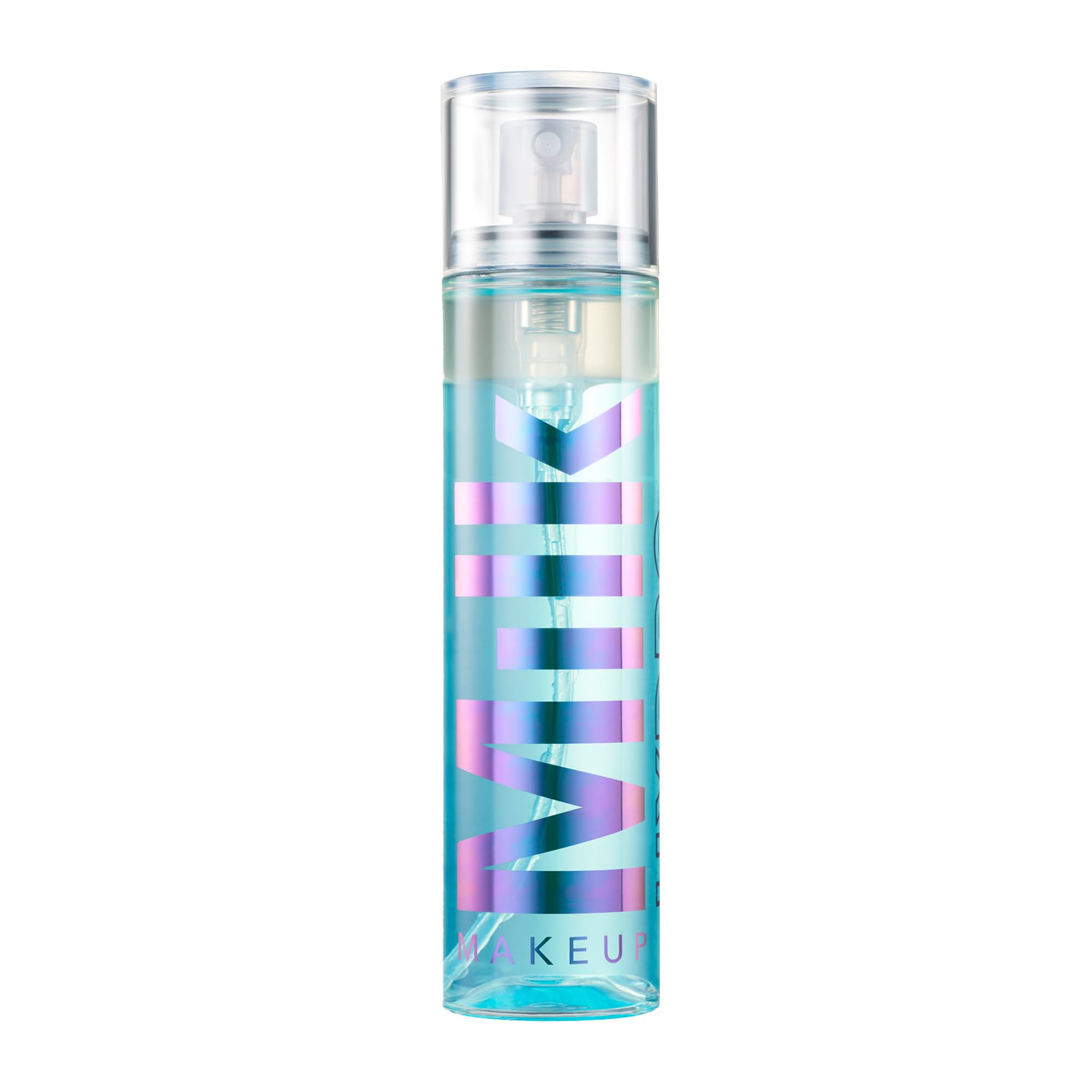 Milk Makeup bottle front packaging showing size and branding, highlights travel-ready convenience