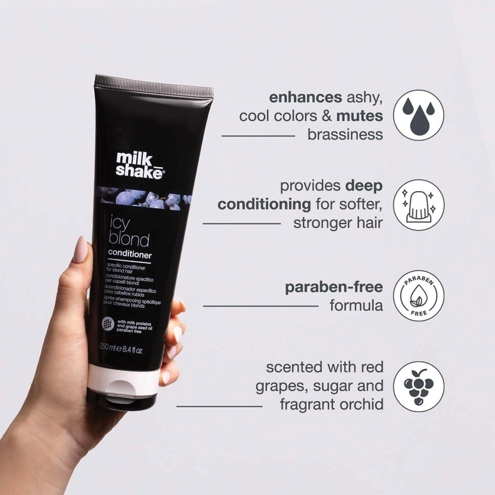 milk_shake creamy conditioner texture closeup emphasizing smooth conditioning