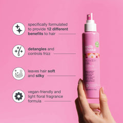 milk_shake product texture on hand illustrating lightweight hydrating consistency