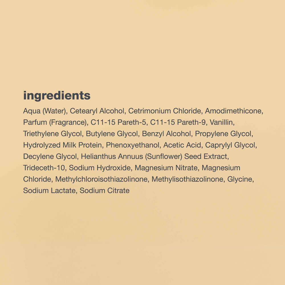 milk_shake ingredient label with milk proteins and sunflower extract, shows nourishment