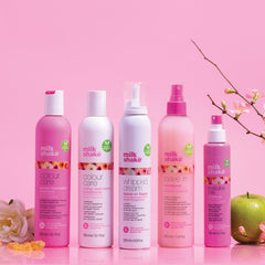 milk_shake bottle on vanity in styled bathroom promoting daily use