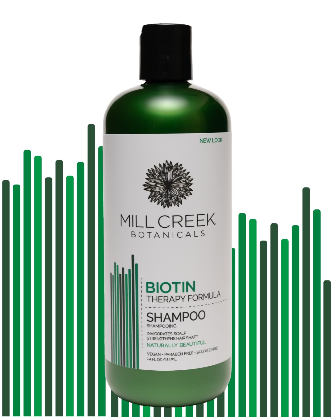 Mill Creek label close-up highlighting ingredients and claims
