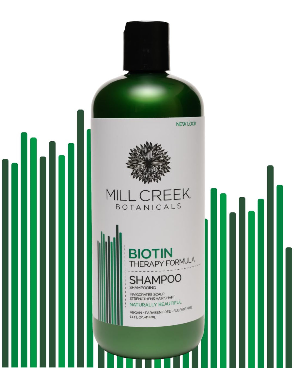 Mill Creek label close-up highlighting ingredients and claims
