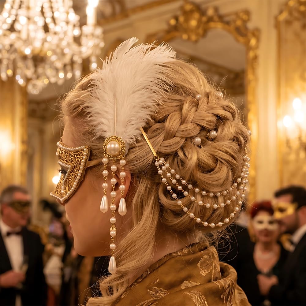 Milovgvset gold-plated clip mechanism showing secure grip for wigs