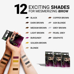 MinaiBrow kit in a bathroom setting conveying simple, salon-quality home use