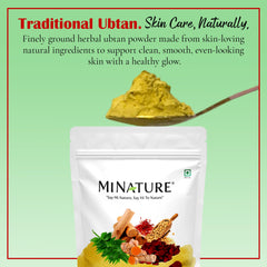 minature close-up of powder texture showing fine herbal blend and easy mixing