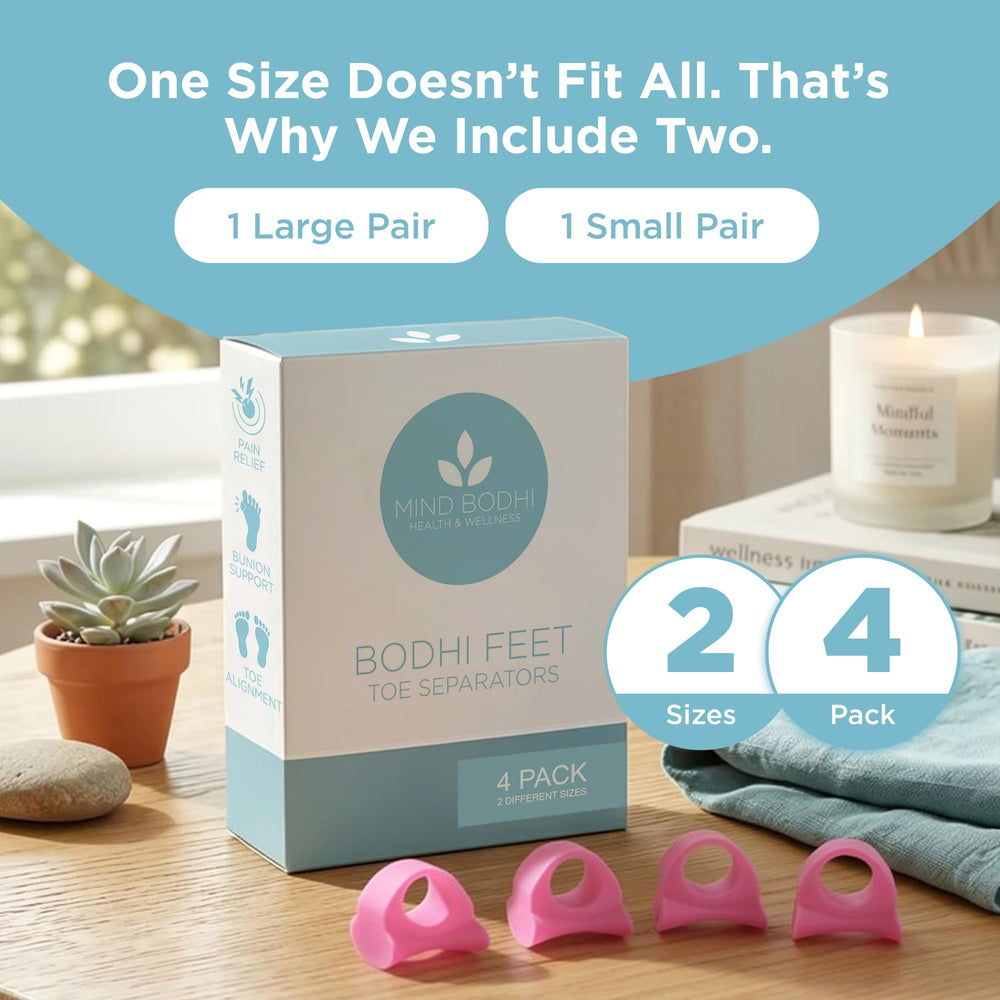 MIND BODHI four-pack arranged flat highlighting reusable pairs