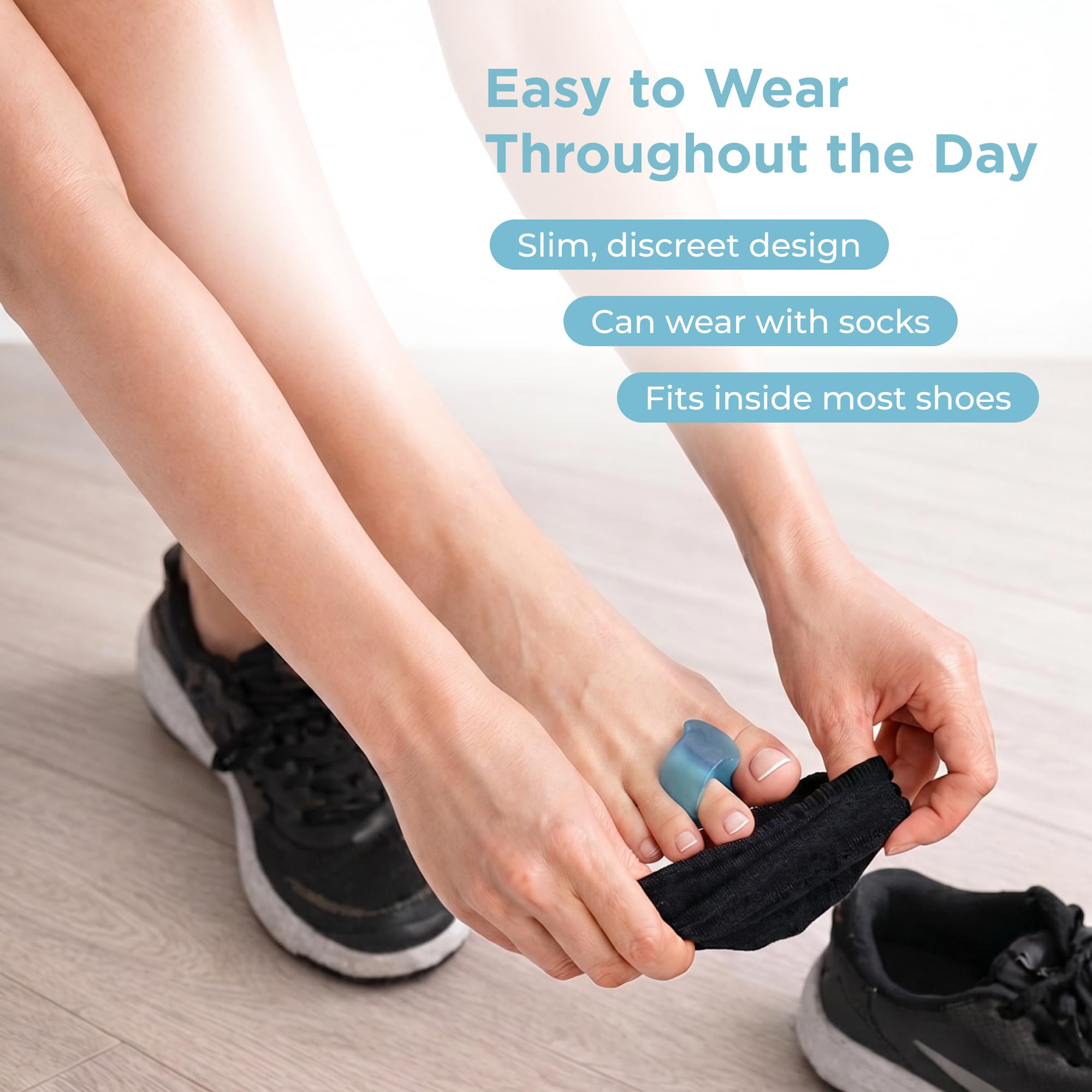Mind Bodhi spacer inside sneaker demonstrating in-shoe comfort benefit