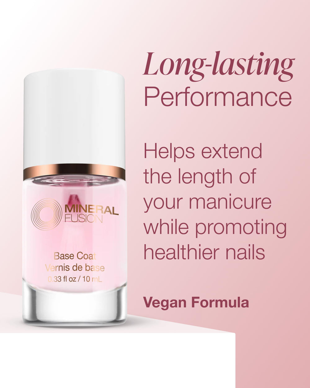 Mineral Fusion cap and label detail highlighting clean, vegan formulation