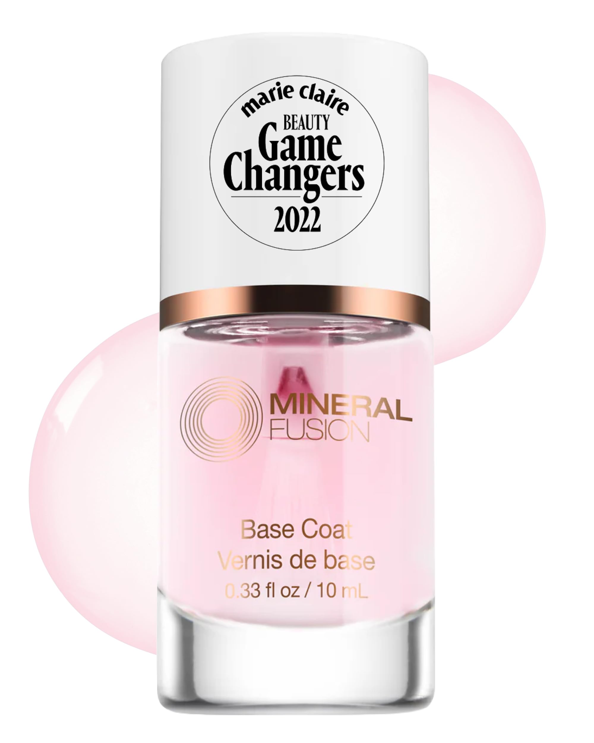 Mineral Fusion front bottle showing product benefit of longer-lasting manicures