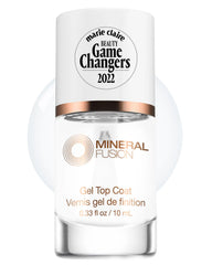 Mineral Fusion front bottle showing product and glossy benefit