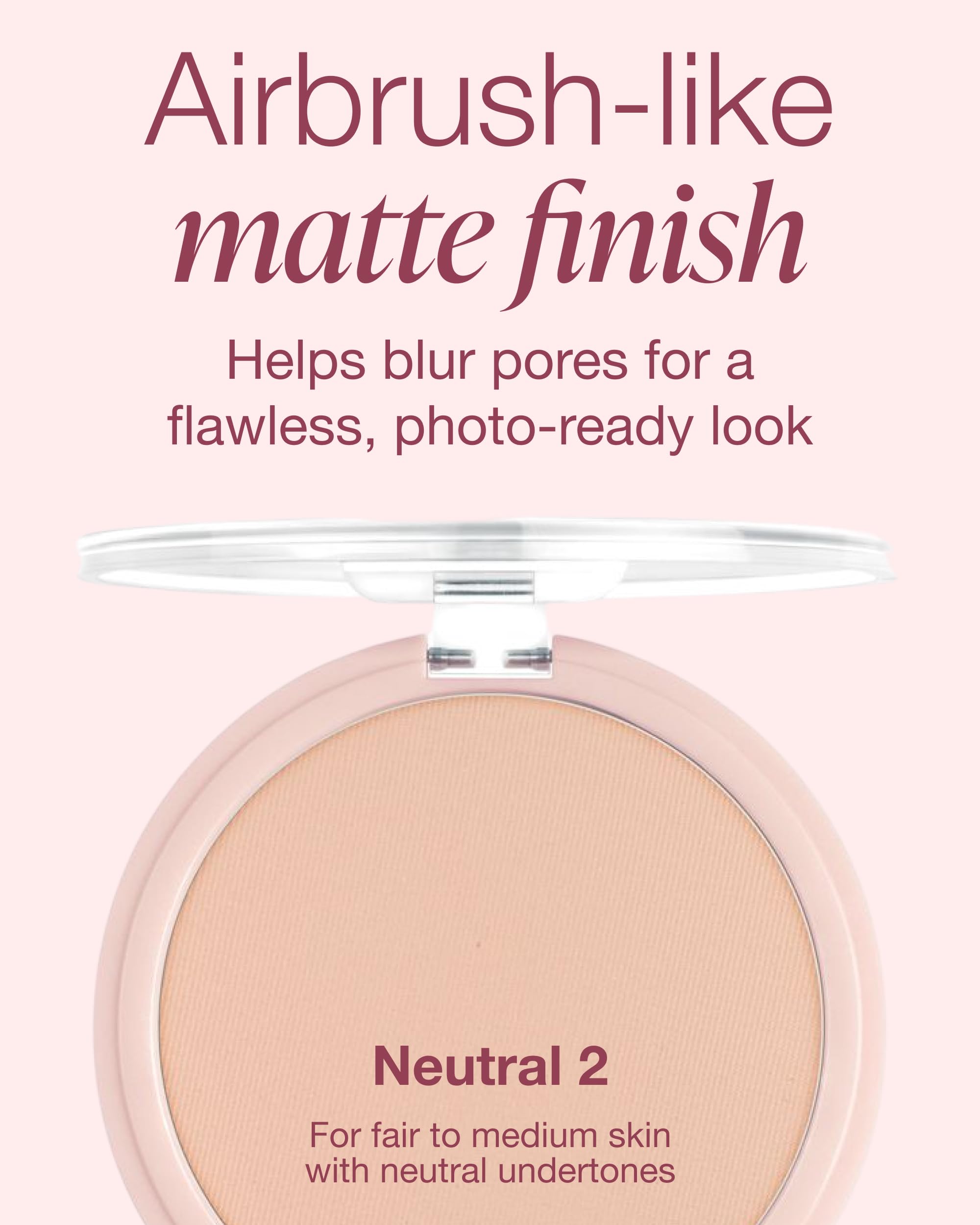 Mineral Fusion compact open with applicator demonstrating easy touch-up benefit