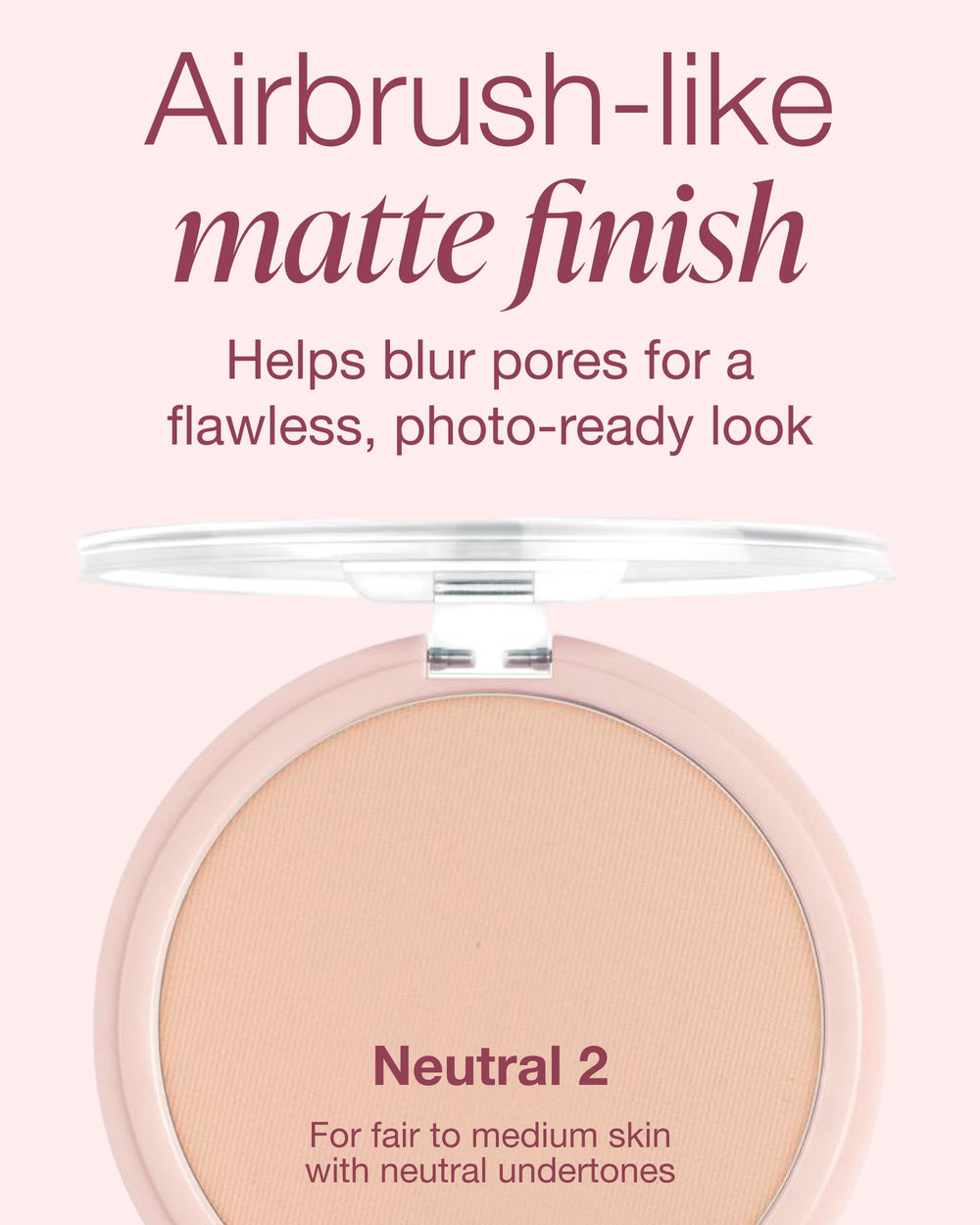 Mineral Fusion compact open with applicator demonstrating easy touch-up benefit