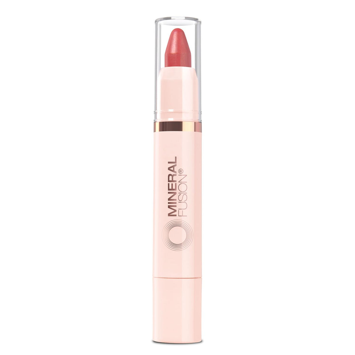 Mineral Fusion front packaging showing melon pink tint and 3 oz size benefit