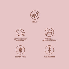 Mineral Fusion certification label closeup showing cruelty‑free assurance benefit