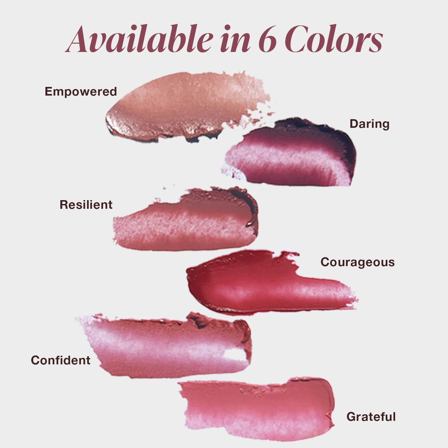 Mineral Fusion swatch on arm demonstrating buildable melon-pink color payoff