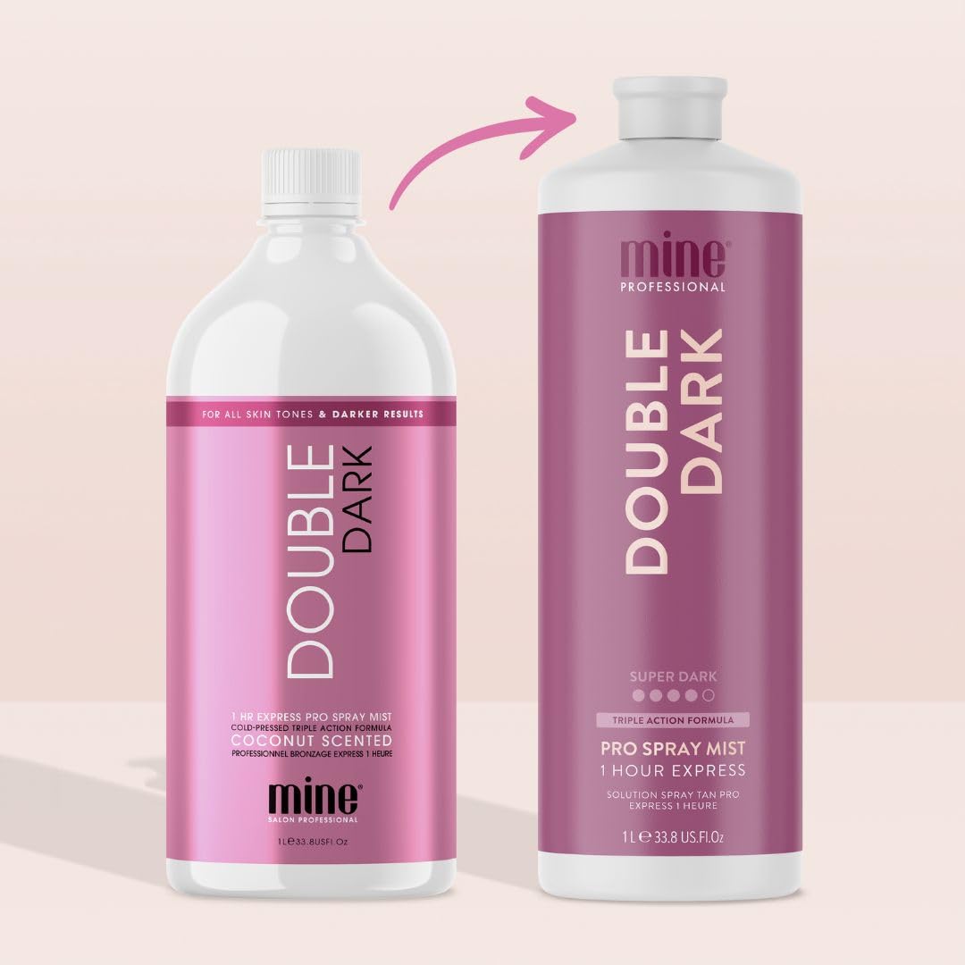 MINETAN BODY.SKIN before and after comparison illustrating deep bronzed development and glow