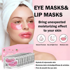 Minfei under-eye mask close-up showing hydrogel texture and smoothing benefit