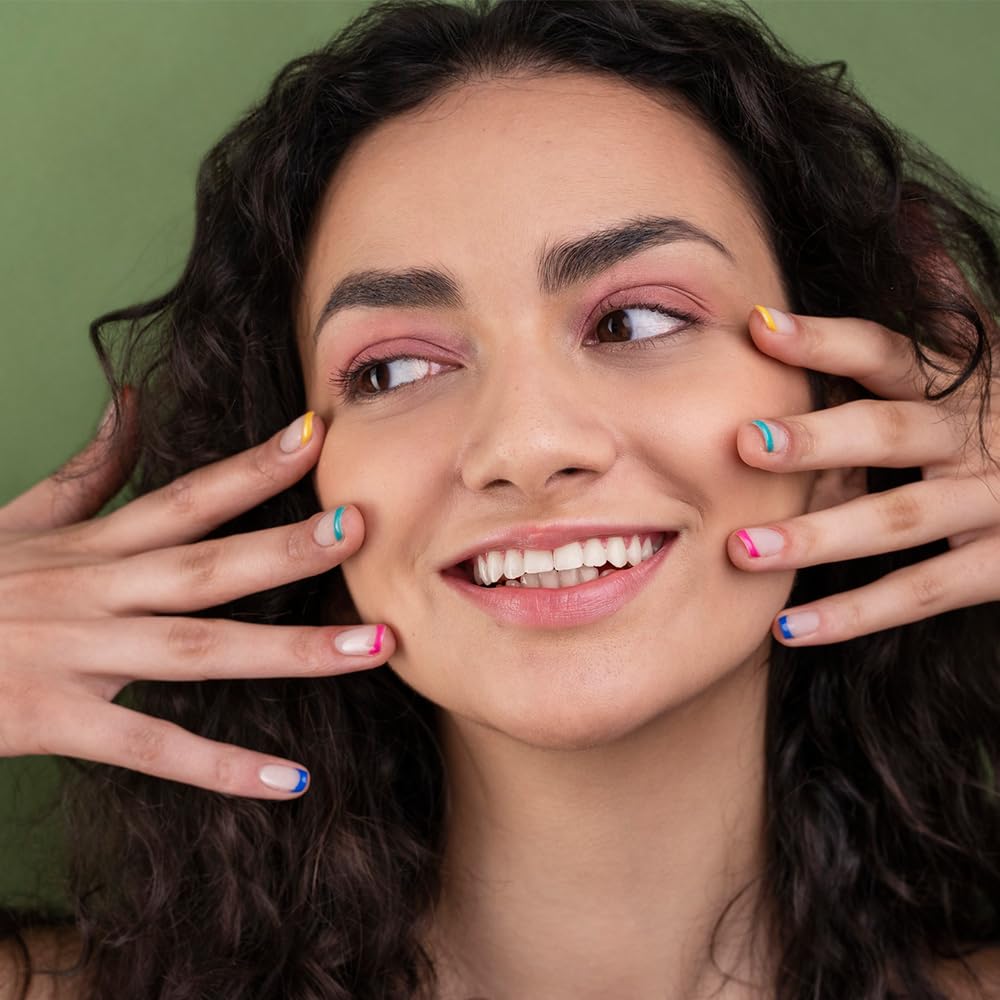 MINGCHUN nails styled with winter outfit showing wearable design and everyday comfort