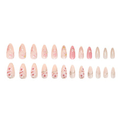 MINGCHUN short almond nails worn on hand showing finished look and everyday elegance