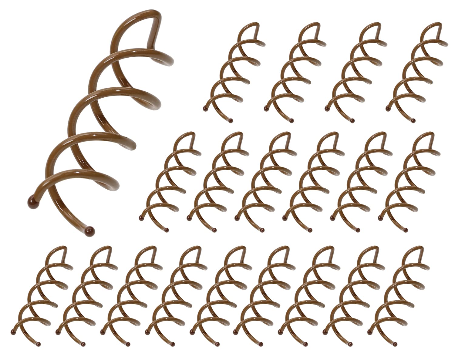 Mini Skater front packaging showing 20 brown spiral pins, convenient travel pack benefit