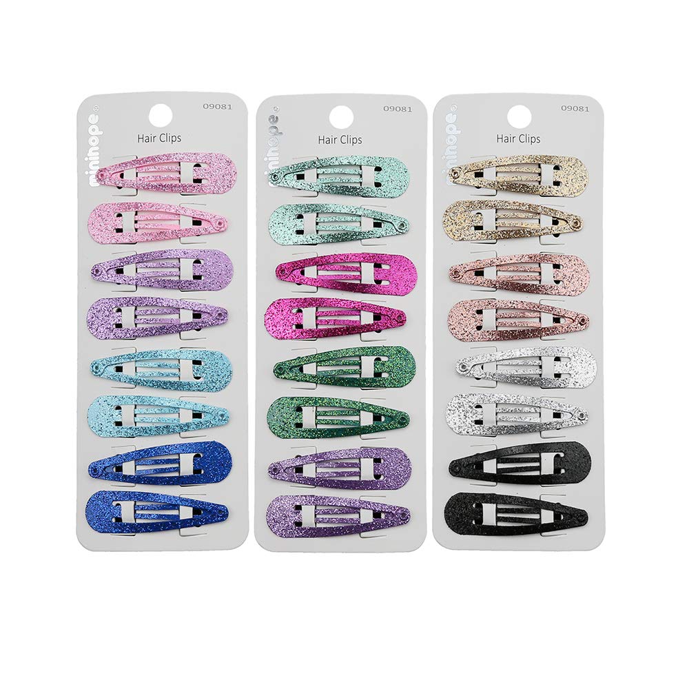 minihope front packaging showing 24 colorful snap clips and storage benefit