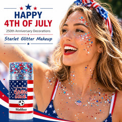 miniling cheek freckles made with glitter stick for festive face accents
