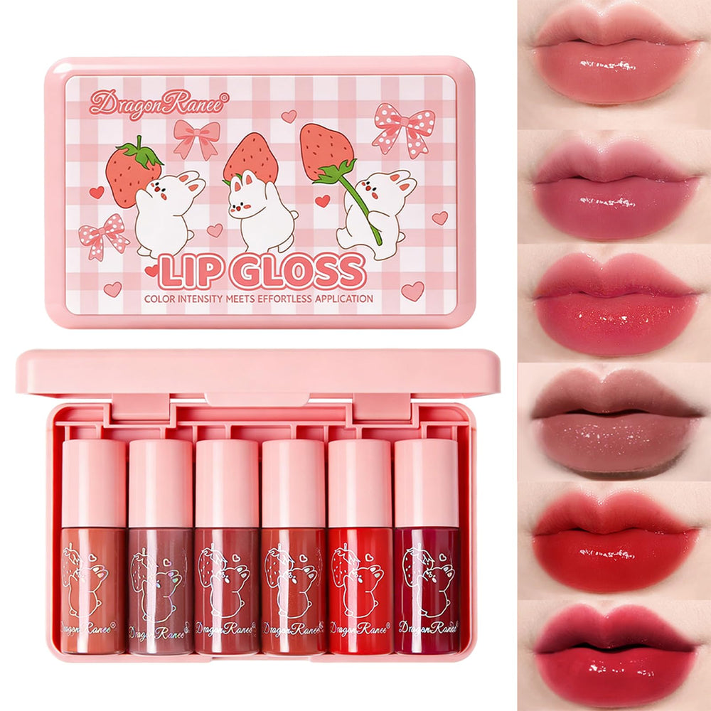 Miniling front packaging showing six matte glosses, ideal gift presentation