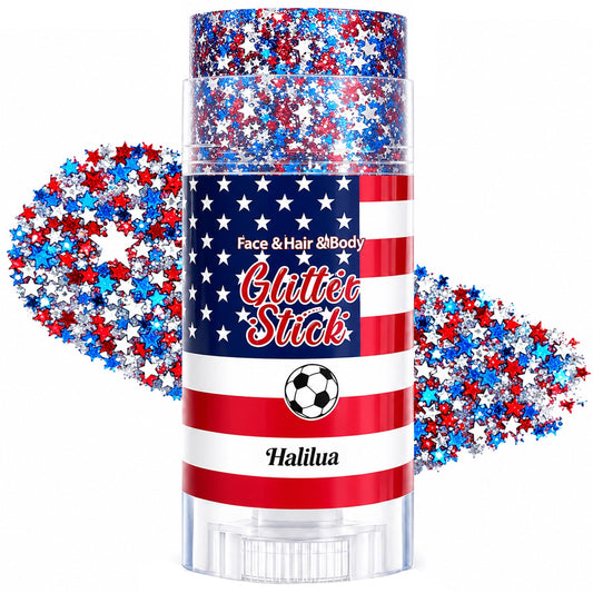 miniling front packaging showing patriotic glitter stick and easy use benefit