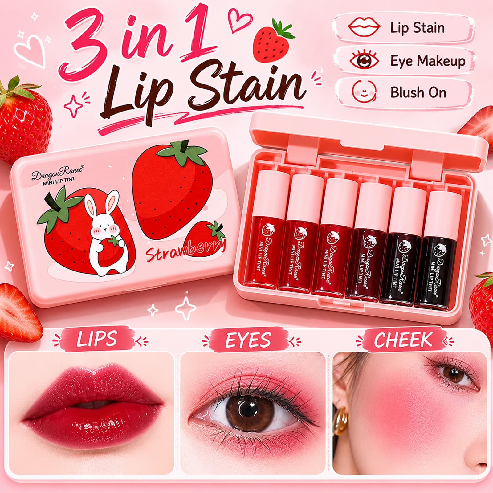Miniling label and ingredients panel showing paraben-free, cruelty-free benefits