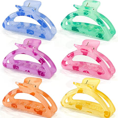 miniluck front view of six colorful clips showing durable finish and variety