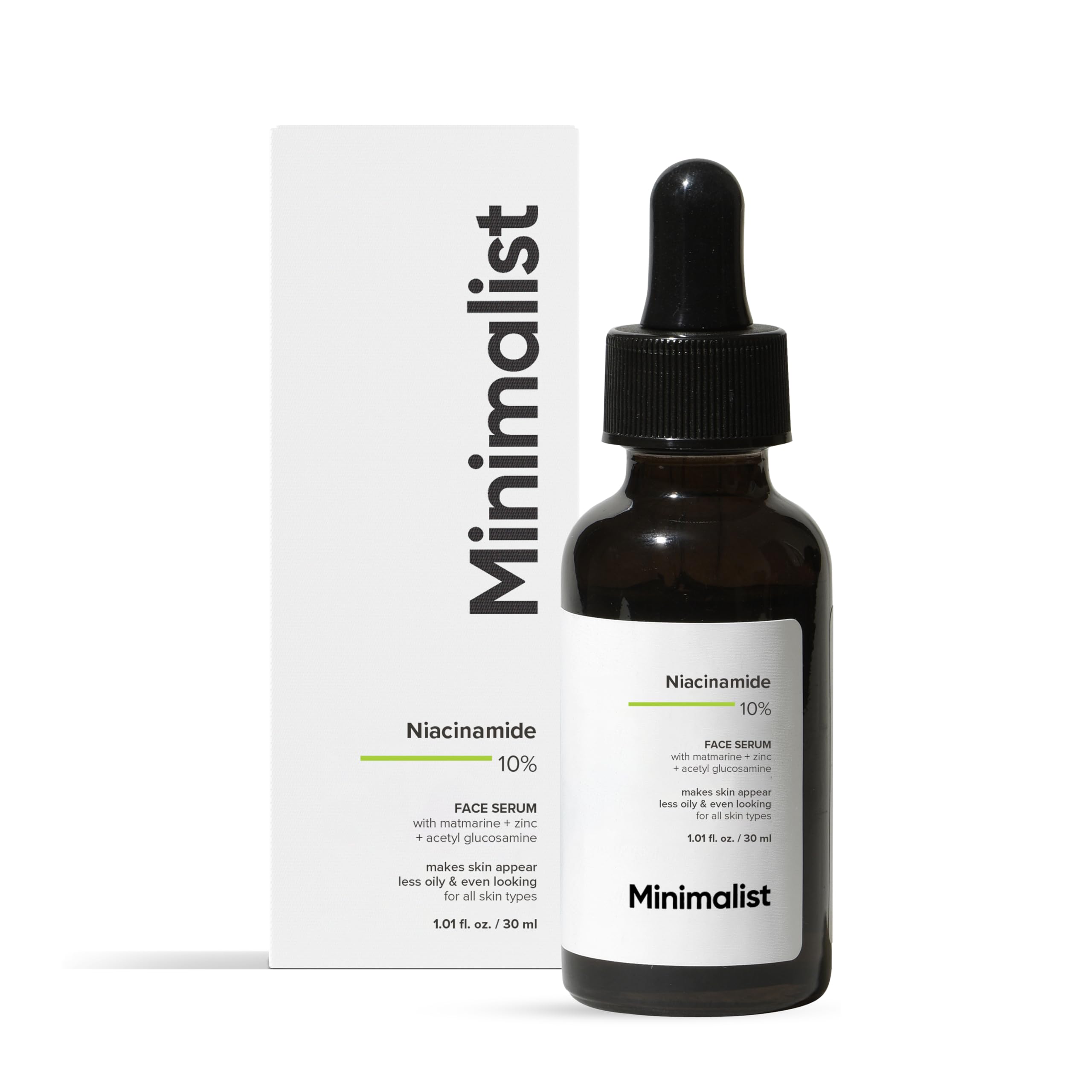 Minimalist front bottle showing product branding and volume, ideal for shelf display