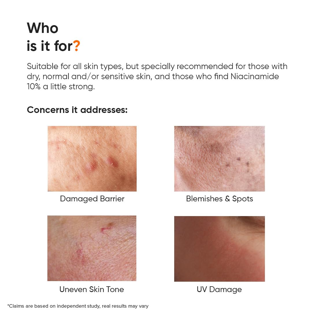 Minimalist applying serum on hand to show absorption and non-greasy feel
