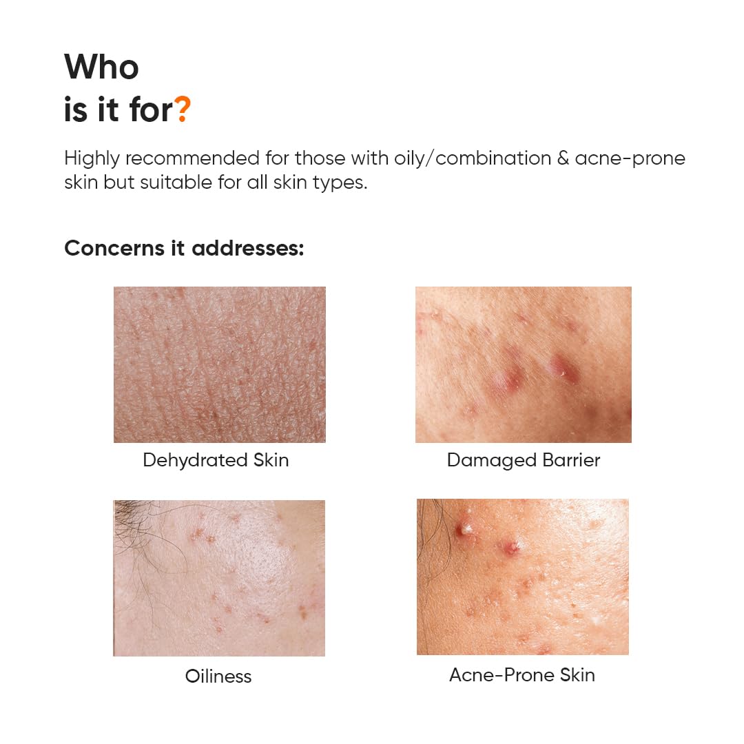 Minimalist cream absorbed on skin demonstrating non-greasy finish and matte benefit