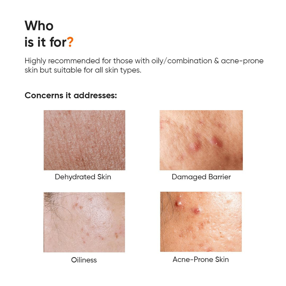 Minimalist cream absorbed on skin demonstrating non-greasy finish and matte benefit