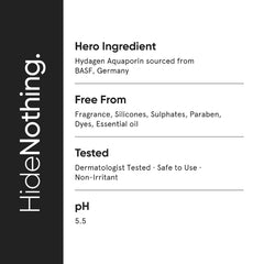 Minimalist face wash in bathroom setting suggesting daily hydration routine