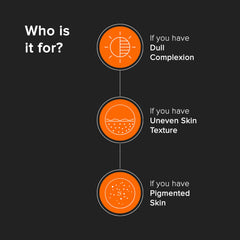 Minimalist ingredient label close view, verifies ALA and glycolic acid content