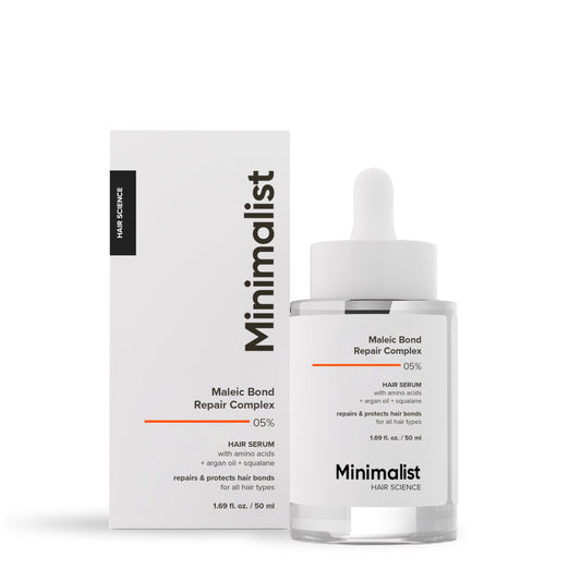 Minimalist front packaging 50ml bottle showing clear label and benefit