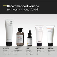Minimalist jar on bathroom shelf in routine setting showing everyday barrier care benefit