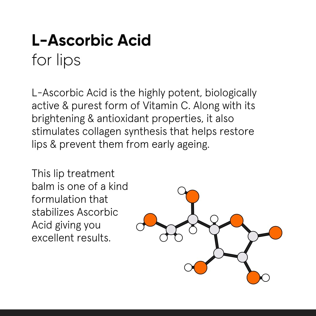 Minimalist balm applied to lips demonstrating hydrating and brightening benefit