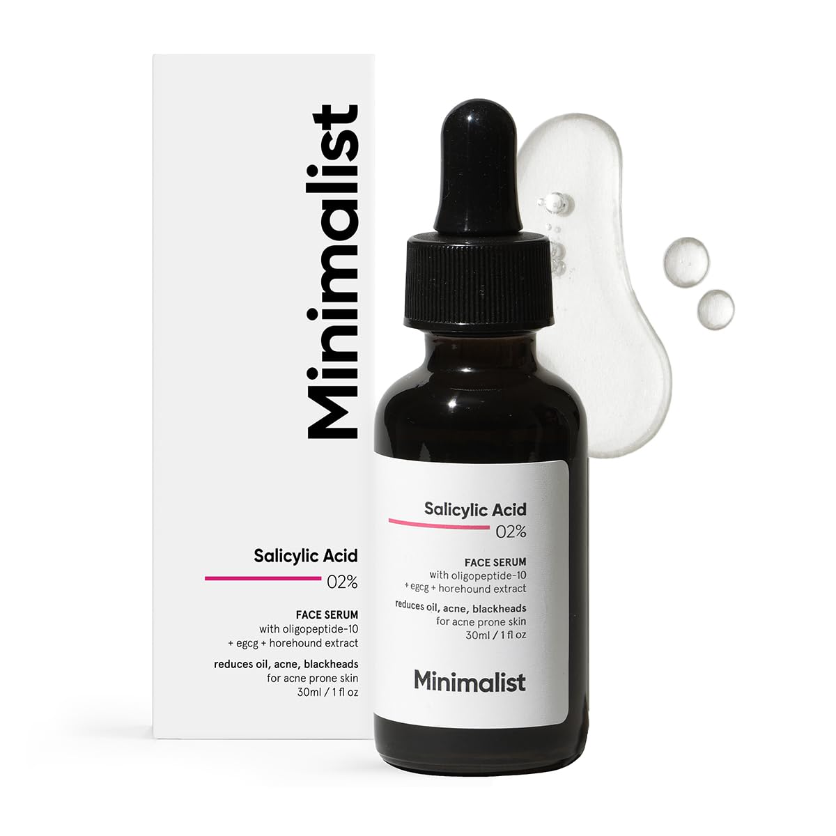 Minimalist front bottle showing clean label and clinical benefit
