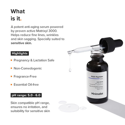 Minimalist dropper dispensing serum texture for fast absorption benefit