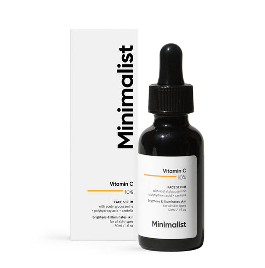 Minimalist front packaging showing bottle design and benefits