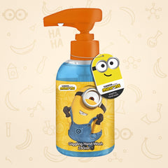 Minions handwash in family bathroom encouraging daily hygiene habits
